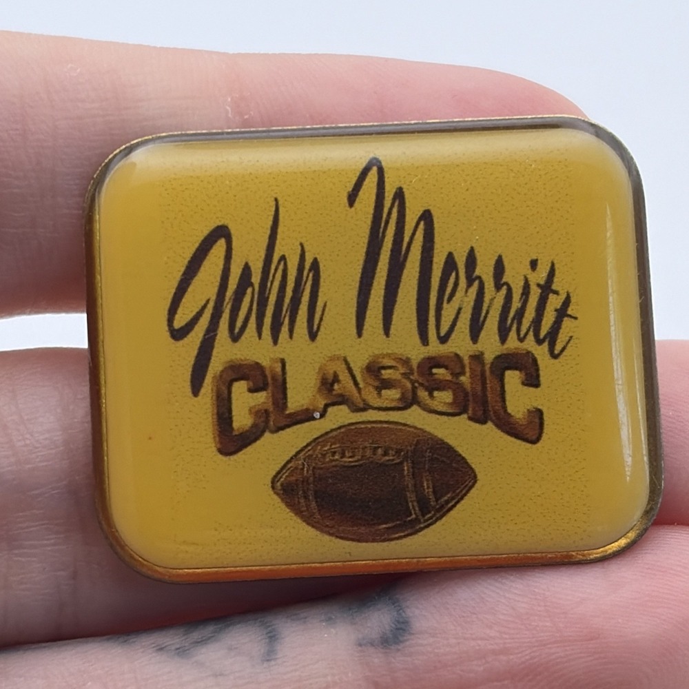 John Merritt Classic Football Lapel Hat Pin